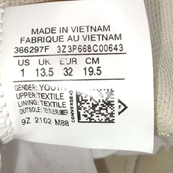 Converse Chuck Taylor AS Lox Ox Girls Pre-owned Cheetah Print Sneakers - sz. 1 - Picture 6 of 6